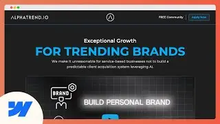 Webflow Showcase: Alphatrend.io