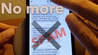 How to block sms text spam messages without number (e.g. only company name) on the iphone