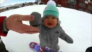 Snowboard Yapan Sevimli Bebek :)))