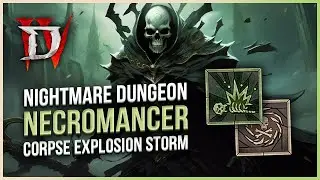 Diablo 4 Blight Storm Necromancer Endgame Build - Nightmare Dungeon Tier 59