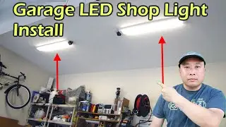 Garage LED Shop Light Fixture - Replaces Fluorescent