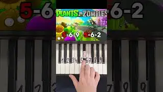PvZ Graze the Roof Piano Tutorial #shorts