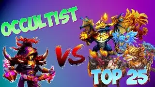 ЖЕСТЬ ОКУЛЬТИСТ ПРОТИВ ТОП 25 ГЕРОЕВ \ OCCULTIST VS TOP 25 HEROES \ БИТВА ЗАМКОВ \ CASTLE CLASH