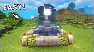 Minecraft: How to Build a Fountain Tutorial (Easy)