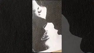 I want to kiss you - Time lapse acrylic painting