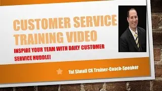 Inspire your team with a daily service huddle!