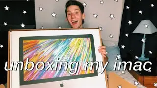 unboxing and setting up my new imac 2020 21.5