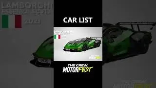 THE CREW MOTORFEST CAR LIST