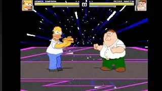 Homer Simpson VS. Peter Griffin (The Simpsons VS. Family Guy) | M.U.G.E.N