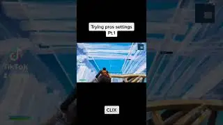trying clixs sensitivity no regrets 😁 