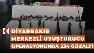 Diyarbakır merkezli uyuşturucu operasyonunda 234 gözaltı