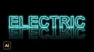 Try this, Create Electric Text Effect Design | Adobe Illustrator Tutorials