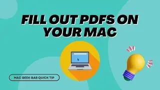 How To Fill Out A PDF on Your Mac