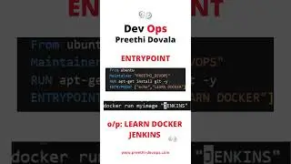 Docker Interview Question: CMD VS ENTRYPOINT VS RUN commands in docker