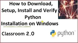 How to Install Python on Windows OS | Download, Setup, Install and Verify Python🐍💻 
