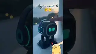 emo robot getting petted 