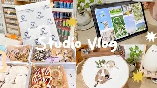 Artist Diaries 🌷| Huawei Matepad 11 (2023) , Embroidery Night, Me Time, Girlmore Girls ☕️
