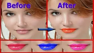 How to change Lips color in Photoshop CC