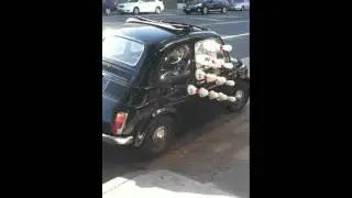 Bowling pin car
