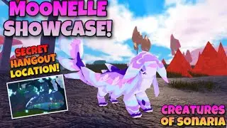 ✨MOONELLE SHOWCASE+NEW SECRET HANGOUT LOCATION! | Creatures of Sonaria