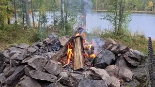 Luncheld vid Lilla Älgsjön.