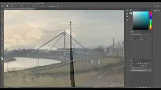 Photoshop CC Spot healing brush tool demonstration