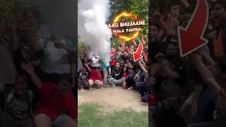 Outdoor Experiment I Action Reaction #scienceandfun #ashusir #experiment #science #funny #shorts