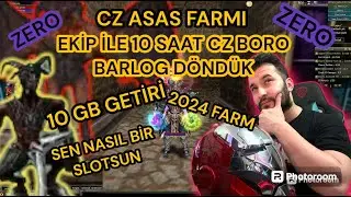 KNİGHT ONLİNE [ZERO]  CZ DE EKİP İLE BORO BARLOG FARMI ATIIK 2024 FARM CZ ASAS FARM'I #3 para kasma