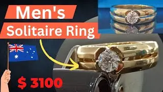 Men's Solitaire Ring #australia 🇦🇺 INR 2,50,000/-  $ 3100
