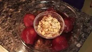 Poached Pears in Red Wine and Cinnamon