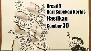Kreatif! Dari Sobekan Kertas Hasilkan Gambar 3D, Yuk Kita Lihat .....