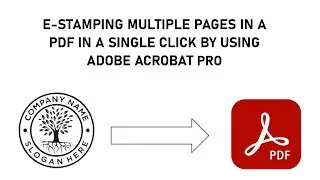Stamping multiple pages in a pdf in a single click
