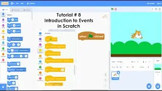 Introduction to events in scratch | Tutorial # 8
