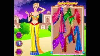 Бесплатные игры онлайн  Barbie Games  Барби Индийская принцесса, одевалка, игра для девочек