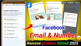 How to Remove Gmail from Facebook |Check your email problem | Email remove problem Solution 2025