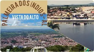A Cidade de Palmeira dos Índios-AL  vista do alto.
