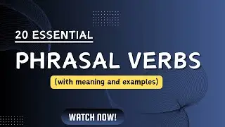 Phrasal verbs with meaning and examples | Learn English Grammar