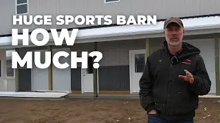 We built a high quality huge sports barn for a young family