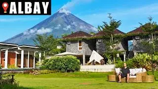 This hidden resort has the BEST view of Mayon Volcano! 🌋 Tres Hijos Hotel & Resort Albay Philippines