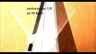 metronome 7/8 at 70 Bpm