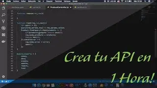 Crea una API REST con NodeJs y MongoDB en1 hora!