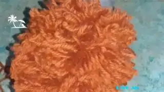 Easy crochet tutorial- how to make a pom pom | جور کردن پوپک