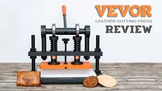 VEVOR Leather Cutting Press Review | FREE PDF Leather Card Holder Pattern