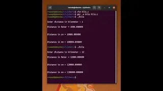 Simple distance converter in C on Linux 