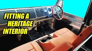 Incredible transformation fitting a Heritage style interior and MOMO wheel to our Land Rover 110