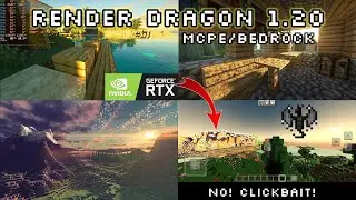 Minecraft PE 1.20+ Ultra Realistic RENDER DRAGON Shader Mcpe 1.20 | RTX Mcpe Shaders 1.20