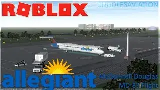 ROBLOX - Allegiant McDonnell Douglas MD-83 Flight (Priority)