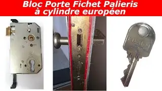 Montage a blanc fichet pour bloc porte fichet palieris a cylindre europeen
