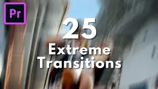 FREE 25 Extreme Transitions Template for Adobe Premiere Pro + Tutorial