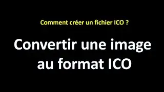 Convertir une image au format ICO